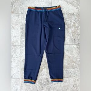 NWT Garde-Malade ROSIE RE-GARDE Pride Jogger Scrub Pants, Navy Blue, XL